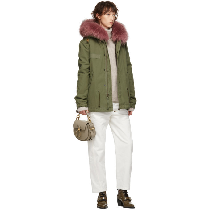 Mr and Mrs Italy Green Mini Canvas Parka