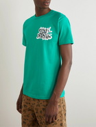 Coral Studios - Metal Warp Logo-Print Cotton-Jersey T-Shirt - Green