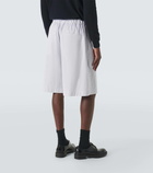 Jil Sander Striped cotton Bermuda shorts