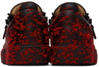 Giuseppe Zanotti Black & Red Birel Sneakers