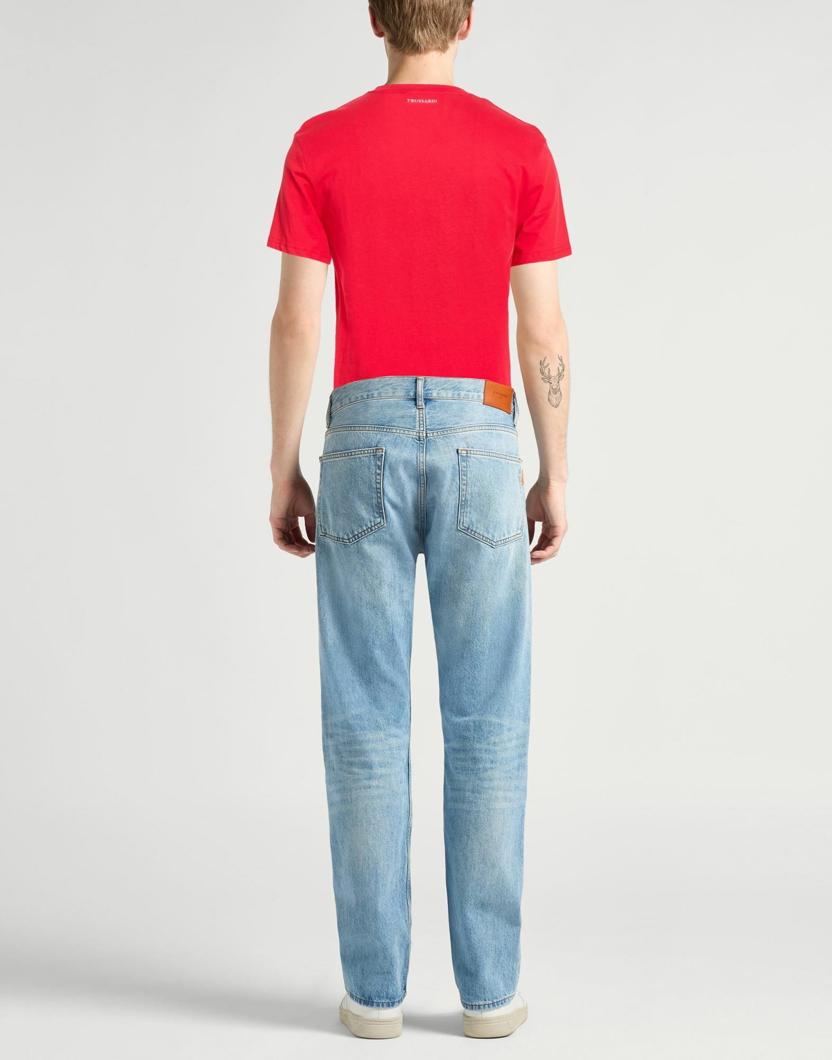 Trussardi Mens T-shirt in Red