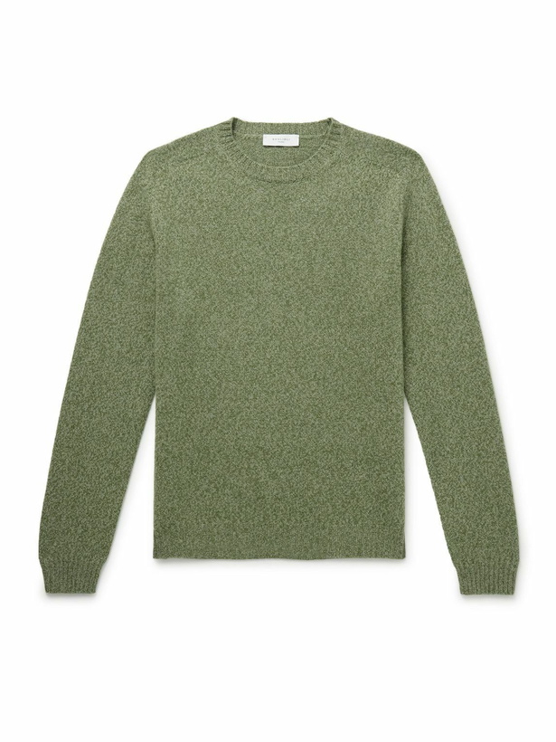 Photo: Boglioli - Wool and Cashmere-Blend Sweater - Green