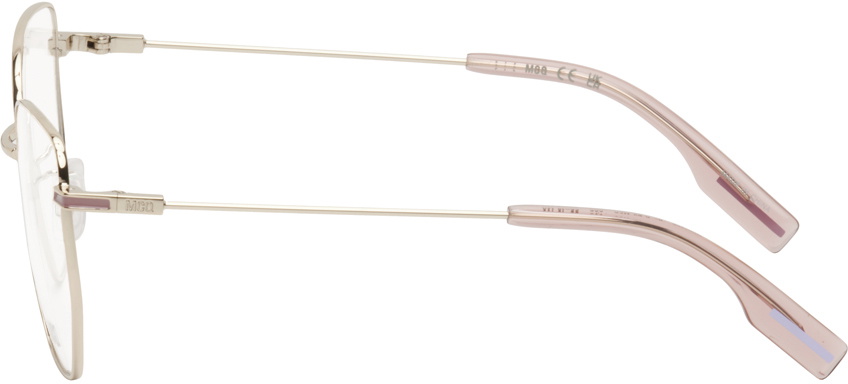 MCQ Gold & Pink Cat-Eye Glasses