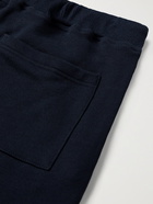 DE BONNE FACTURE - Slim-Fit Loopback Cotton-Jersey Sweatpants - Blue