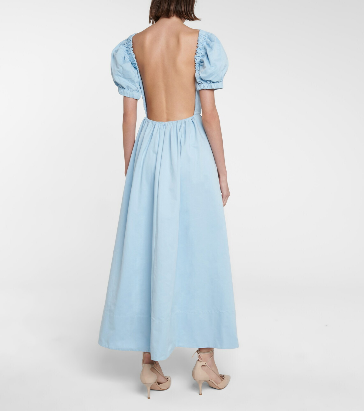 Staud - Alix cotton-blend faille maxi dress Staud
