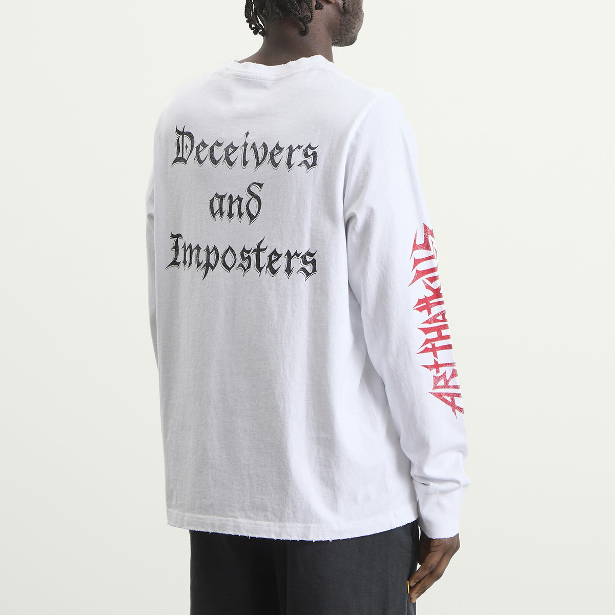 Gallery Dept Men's . The World Is Ours Long Sleeve T-Shirt in Clean White