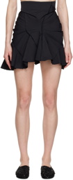 Talia Byre Black Asymmetric Miniskirt