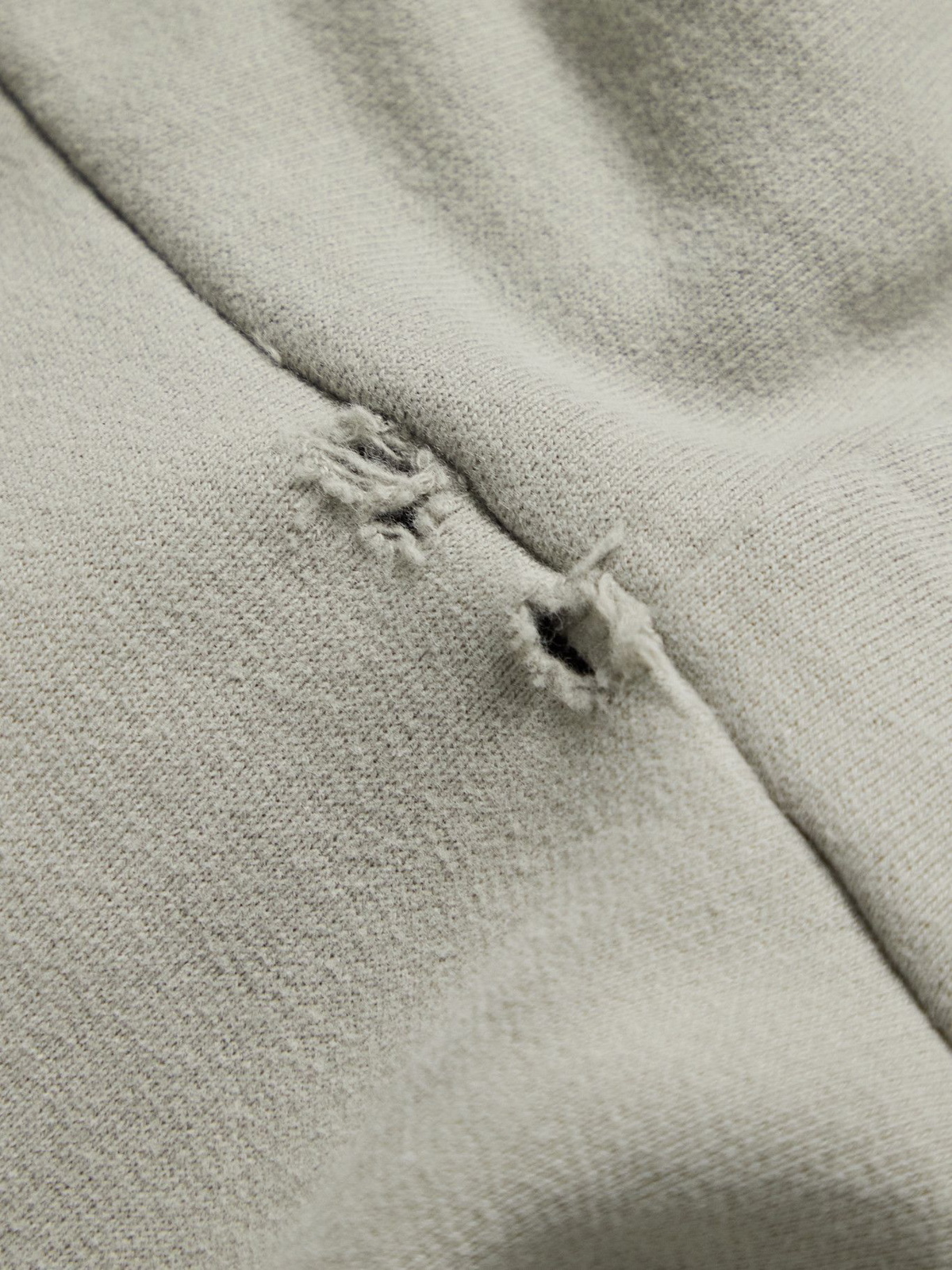 Balenciaga, Distressed Logo-Print Cotton-Jersey Hoodie