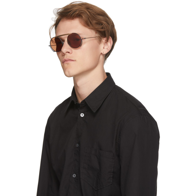 Thom Browne Matte Navy Sunglasses - TB-800