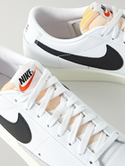 Nike - Blazer Low '77 Suede-Trimmed Leather Sneakers - White