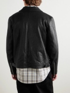 Givenchy - Padded Crinkled-Leather Jacket - Black