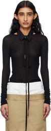 Ann Demeulemeester Black Fiene Long Sleeve T-shirt