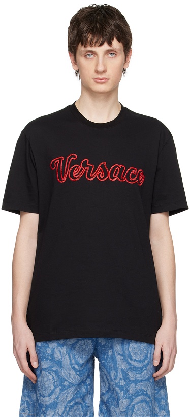 Photo: Versace Black Varsity T-Shirt