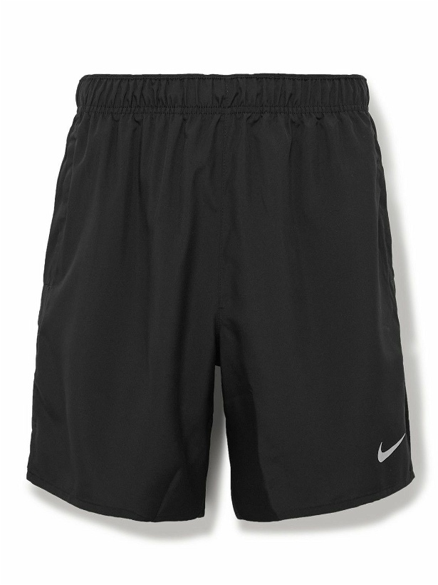 Photo: Nike Running - Run Division Challenger Straight-Leg Mesh-Trimmed Dri-FIT Shorts - Black