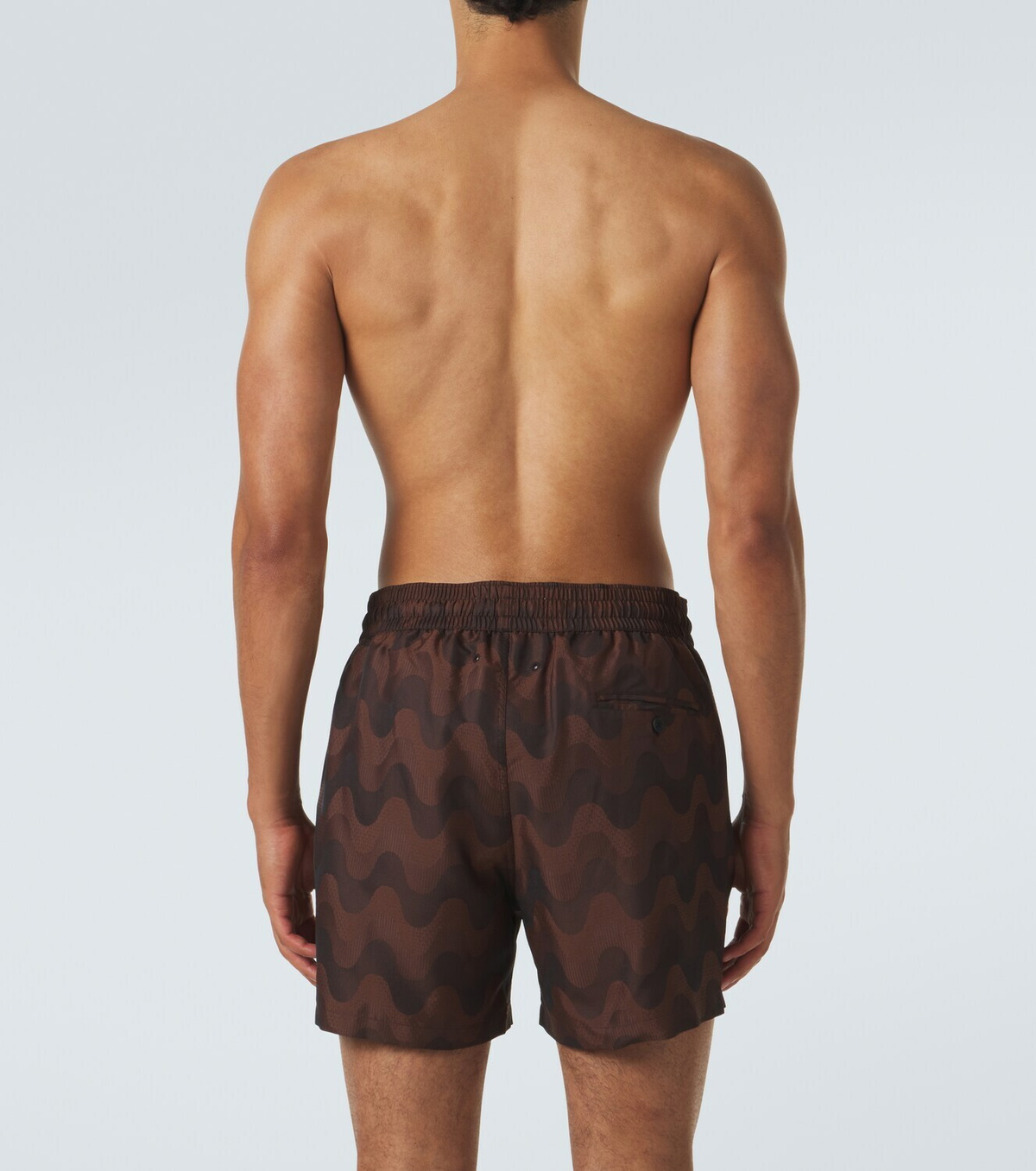 Frescobol Carioca Rio printed jacquard swim trunks