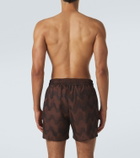Frescobol Carioca Rio printed jacquard swim trunks