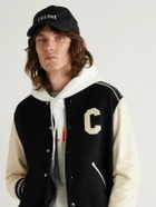 CELINE - Logo-Embroidered Cotton-Gabardine Baseball Cap - Black