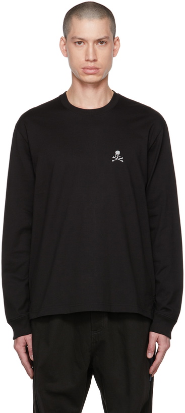 Photo: mastermind WORLD Black Reflective Skull Long Sleeve T-Shirt