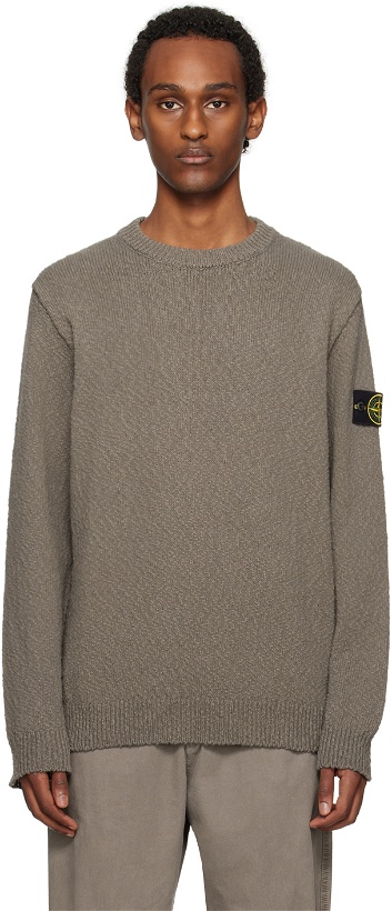 Photo: Stone Island Gray Patch Sweater
