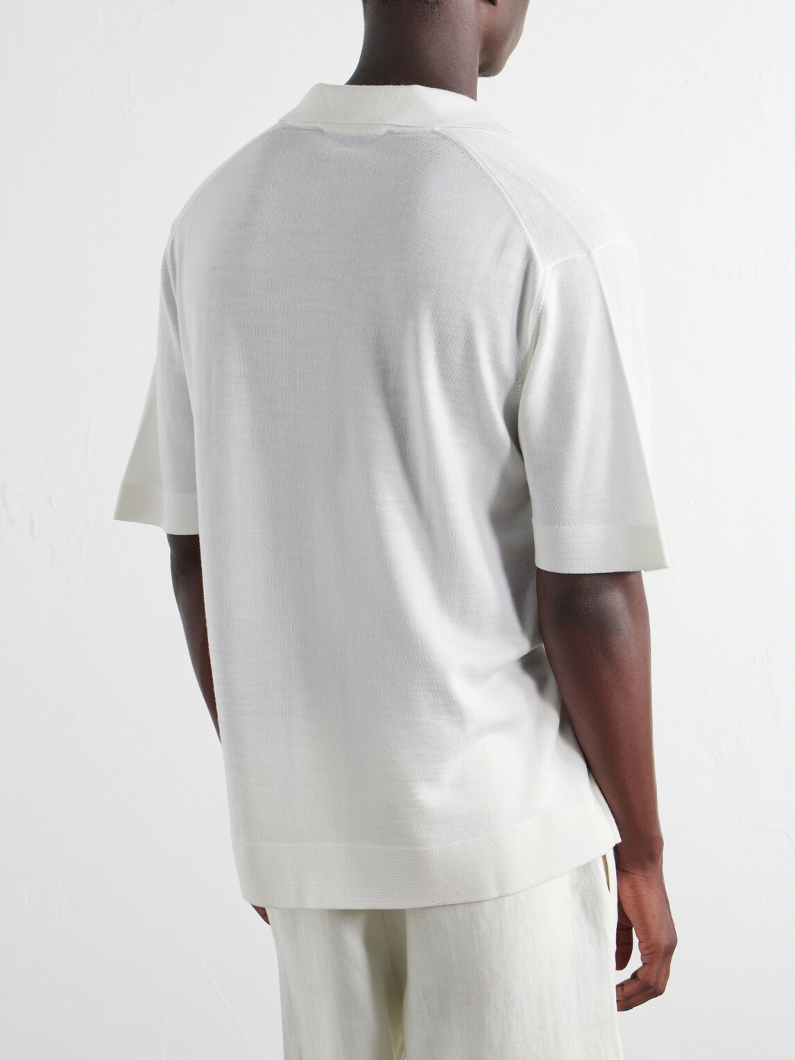 Orlebar Brown - Raffertie Merino Wool Polo Shirt - Neutrals