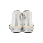 Golden Goose White and Black Francy Sneakers