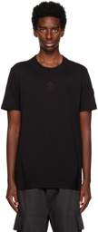 Moncler Black Embroidered T-Shirt