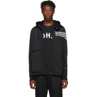 Y-3 Black 3-Stripes Hooded Track Jacket