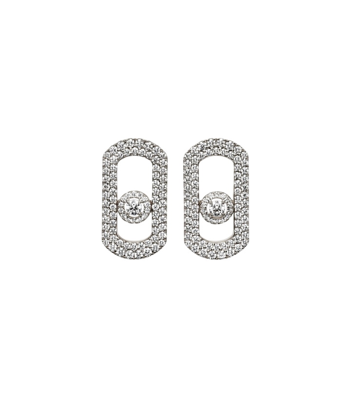 Photo: Messika So Move 18kt white gold earrings with diamonds