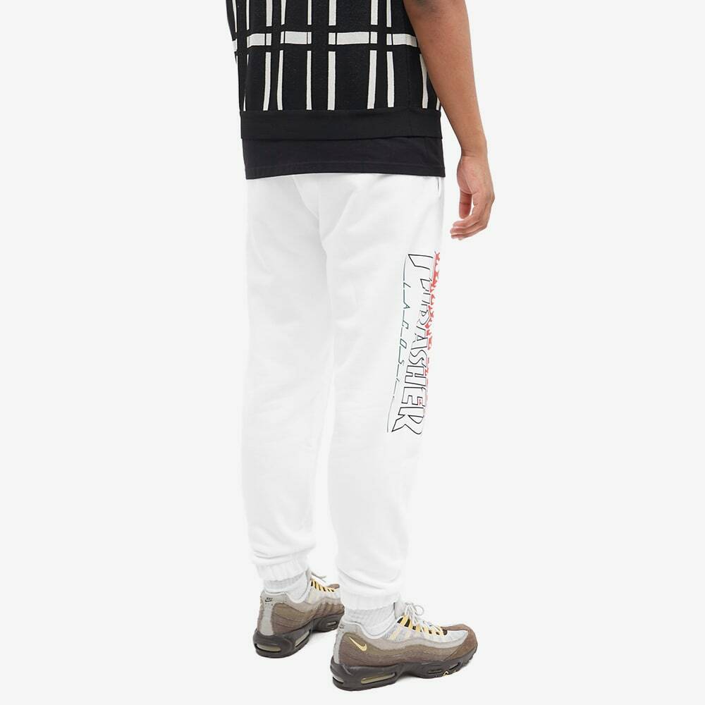 【THRASHER】 LACOSTE X THRASHER PANT : WHITE Lacoste x Thrasher Sweat Pant in White Lacoste