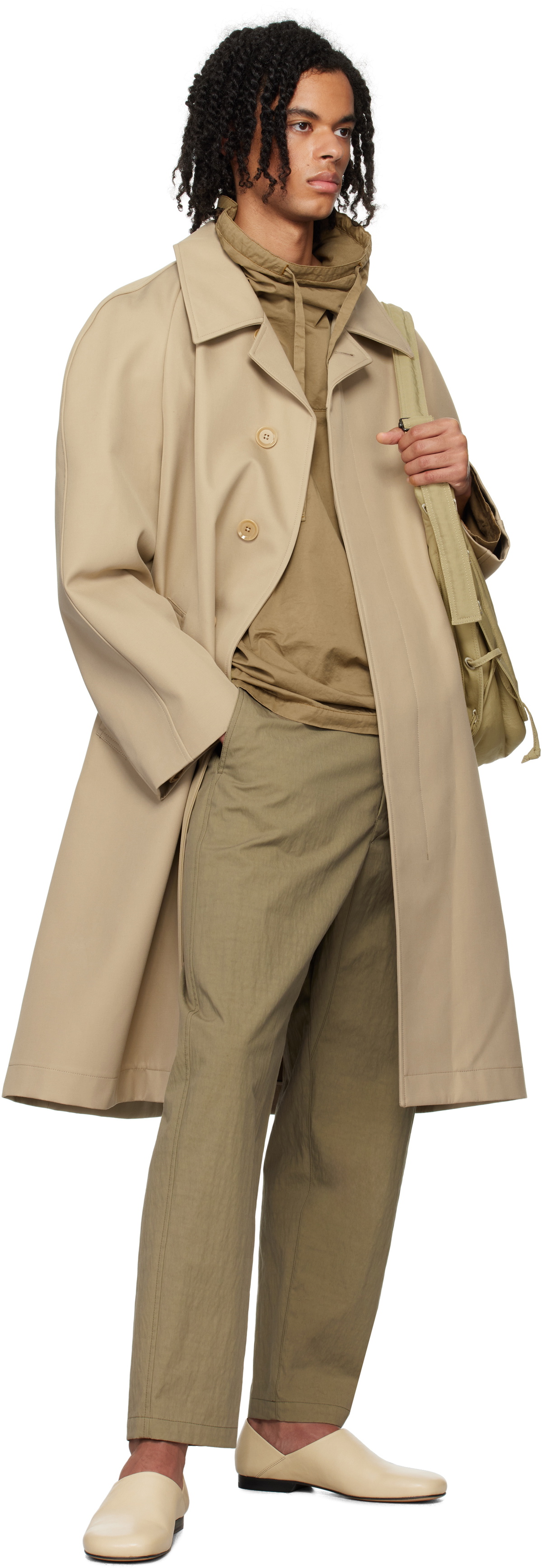 LEMAIRE Beige Medium Soft Game Bag Lemaire