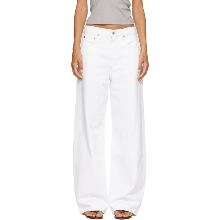 Photo: AGOLDE White Low Curve Jeans