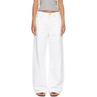 AGOLDE White Low Curve Jeans