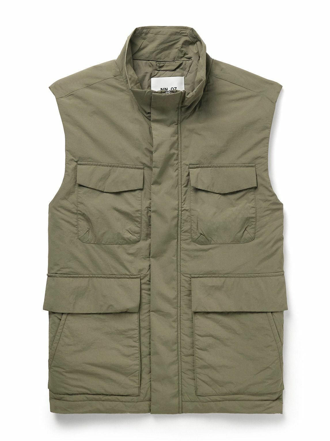 NN07 - Perry 8280 Recycled-Shell Gilet - Green