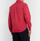 Barena - Herringbone Cotton Half-Placket Shirt - Red