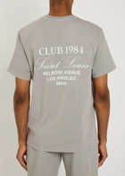 Club 1984 Melrose Printed Cotton T-shirt Grey
