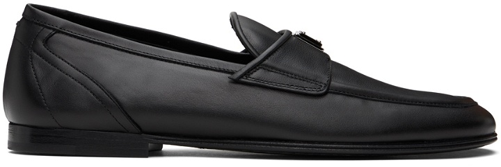 Photo: Dolce & Gabbana Black Ariosto Loafers
