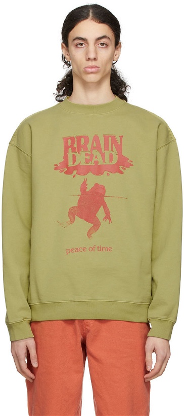 Photo: Brain Dead Green Peace Of Time Sweatshirt