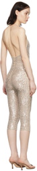 Gauntlett Cheng Silver Sequin Jumpsuit