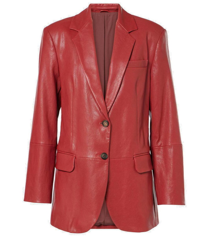 Photo: Brunello Cucinelli Leather Blazer