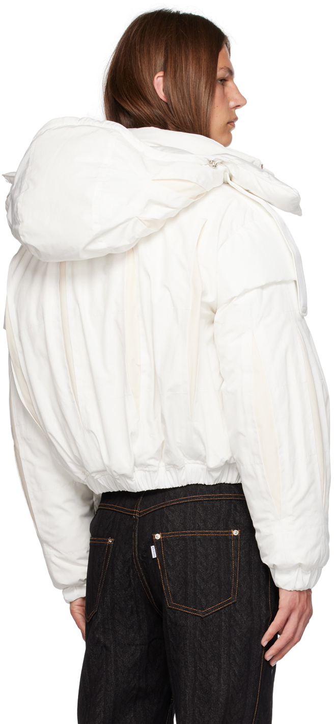Juntae Kim White Slashed Down Jacket