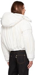Juntae Kim White Slashed Down Jacket