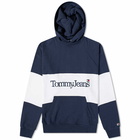 Tommy Jeans Men's Skater Serif Linear Hoody in Navy