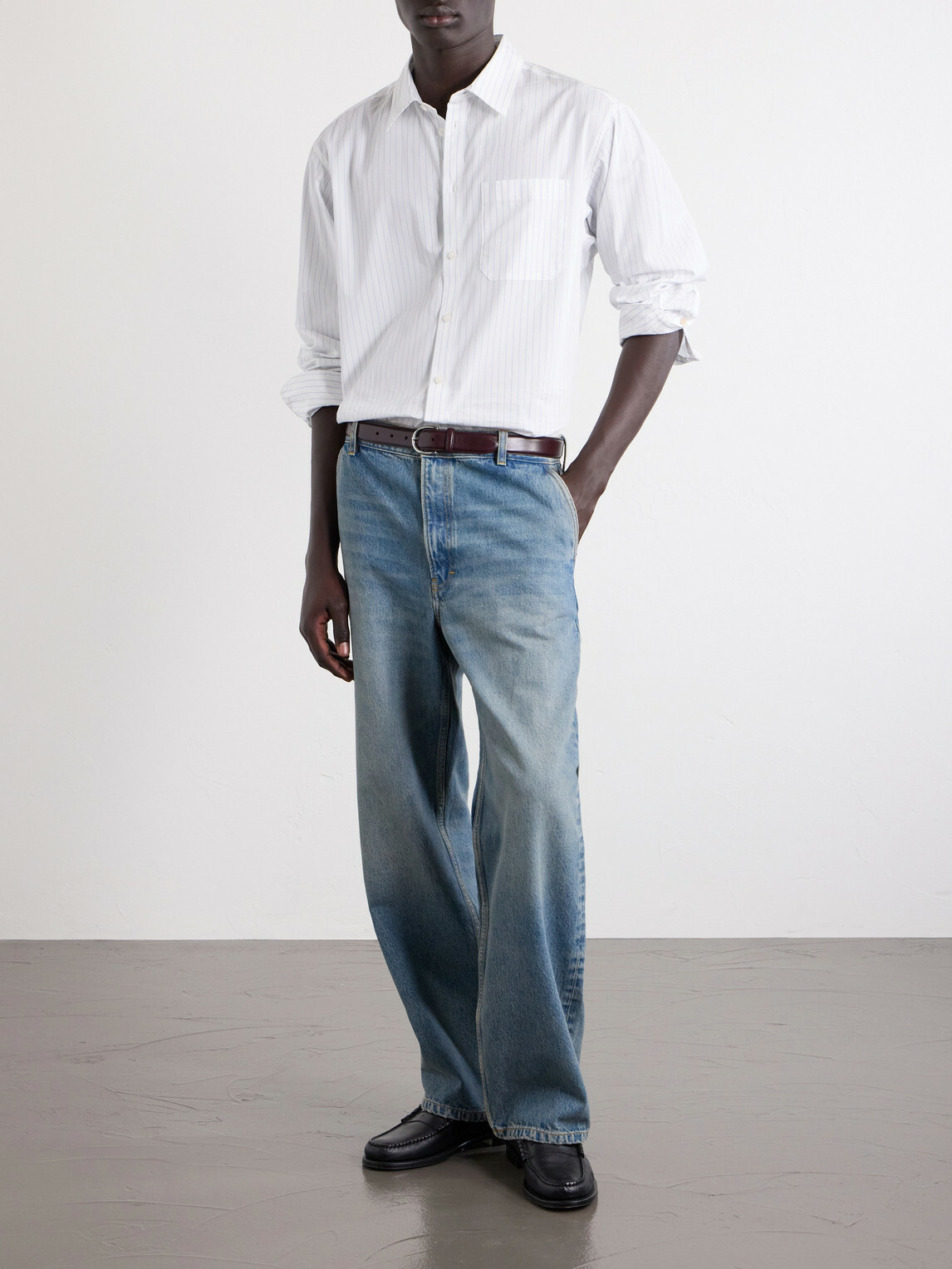 Jeanerica - Genua Straight-Leg Mid-Rise Cotton Jeans - Blue