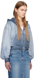 Juun.J Blue Tie-Dye Hoodie