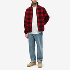 Drake's Men's Fleece Jacket in Buffalo Check