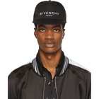 Givenchy Black Logo Flat Peak Cap