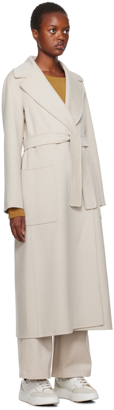 S Max Mara Taupe Paolore Coat S Max Mara