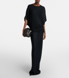 The Row Leila Small leather clutch