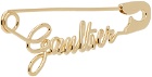 Jean Paul Gaultier Gold 'The Gaultier Safety Pin' Single Earring