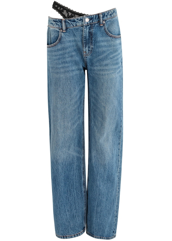 Photo: Alexanderwang.t Underwear-effect Straight-leg Jeans Blue